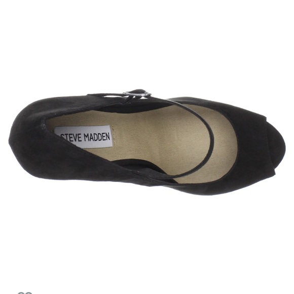 Steve Madden wedges shiny glitter gold heels opera - Picture 5 of 5